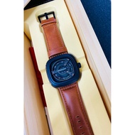 Seven_Friday Leather Strap Metal Dial Fashion Analoge Watch For Men