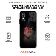 Glossy Softcase For OPPO A60 A17 A17K A18 A38 A58 A78 A98 4G 5G [Uchiha Clan]
