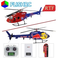 Fl450 V5 Flishrc As350 Squirrel 450 Size Scale Helicopter Four-rotor Head 6ch Gps With Flight Contro