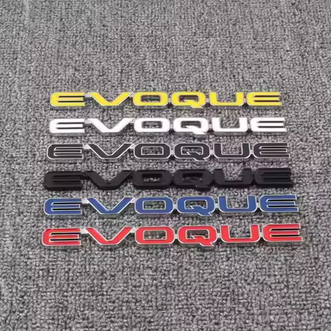 3d Metal Logo Evoque Emblem Letters Car Trunk Badge For Range Rover Sport L551 L538 F5 Evoque Sticke