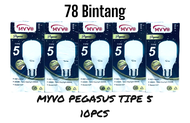 myvo pegasus 5 watt paket 10pcs - lampu led myvo tipe 5 - lampu led bohlam myvo
