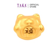 TAKA Jewellery 999 Pure Gold Fortune Cat Charm