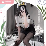 Set Lingerie Sexy & Rok & G String Model Cosplay Police Women Sexy