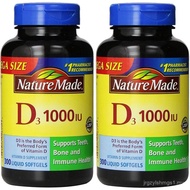 Nature Made® Vitamin D3 1000 IU, 600 Softgels