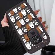 Casing hp for Xiaomi Redmi Note 9 4G 10X Case Bears and pandas fully stamped Kasing silicone Cesing 