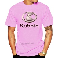 Cotton T-Shirt Man Clothing New KUBOTA Mens Orange Tee