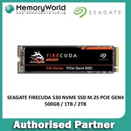 SEAGATE FireCuda 530 NVME SSD M.2 500GB / 1TB / 2TB. Singapore Local Warranty 5 Years.