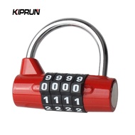 KIPRUN 4 Digit Combination Lock, Heavy Duty Lock, Resettable Digit Combo, Weatherproof Security Padl