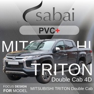 SABAI ผ้าคลุมรถยนต์ MITSUBISHI Triton 4 ประตู เนื้อผ้า PVC อย่างหนา คุ้มค่า เอนกประสงค์ #ผ้าคลุมสบาย ผ้าคลุมรถ sabai cover ผ้าคลุมรถกะบะ ผ้าคลุมรถกระบะ