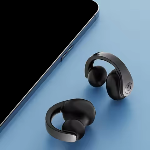Wireless Ear Clip On Earphone Bluetooth-Compatible 5.4 Headset Waterproof Clip On Headphone Fitness 
