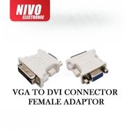 VGA TO DVI CONNECTOR FEMALE ADAPTOR CONNECTOR DVI CONVERTER DVI TO VGA