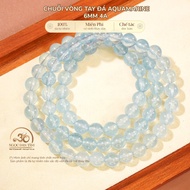Jade Dan Tam - Aquamarine Bracelet Chain 6mm 4A - Water Element & Wood Element
