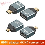 [READY STOCK] HDMI Extension Adapter 4K 60HZ HD Transmission Mini Micro hdmi to hdmi HDMI Extender Male To Female Projector Converter HDMI-compatible Connector