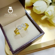 แหวน 0195 ฟรีไซส์ หนัก 1 สลึง แหวนทองเคลือบแก้ว แหวนทองเคลือบแก้ว ทองสวย แหวนทอง แหวนทองชุบ แหวนทองสวย  แหวนหนัก