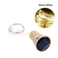 【Big-Sales】 Solar Bottle String 2m 20leds Copper Wire Fairy Lights Cork Shape Wedding Party Garden D