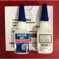 Peralatan perkakasan / Repair Bonding Loctite Instant Adhesive 20g 401