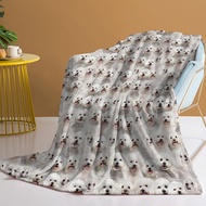 【CW】∋۩▦  Bichon Frise Blanket Printed for Kids and Adults Couch Sofa Bed Room