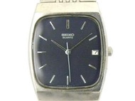 [專業] 石英錶 [SEIKO 490120] 精工 酒桶形石英錶[黑色布紋面+日期]時尚/商務/軍錶