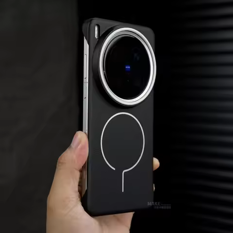 For Vivo X200 Ultra X200 Pro Mini Case Fashion PU Leather Magnet Magsafe No Border Back Cover For Vi