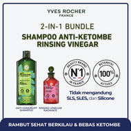 [BUNDLE] Yves Rocher Anti Dandruff Shampoo 300 ml+Yves Rocher Radiance Rinsing Vinegar 150 ml
