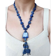 Necklace Lapis Lazuli Stone From Afghanistan Genuine Natural Afghan Chunk Bead