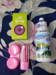 Paket Softlens Lovely DM 14,4mm Normal + Air Softlens Pure n Soft 60ml