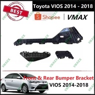 Toyota Vios 2013 - 2018 FRONT &amp; REAR BUMPER BRACKET Support / Retainer / Holder / Clip For Toyota Vios 2013 - 2018