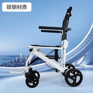 QY2Lightweight Wheelchair for the Elderly Foldable Wheelchair Multifunctional Elderly Portable Simple Scooter Trolley Tr