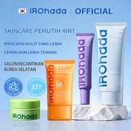 IROHADA 5pc Whitening Repair, Brighten & Fade Spots | Cleanser, Cream, Sunscreen, Clay Mask for All 