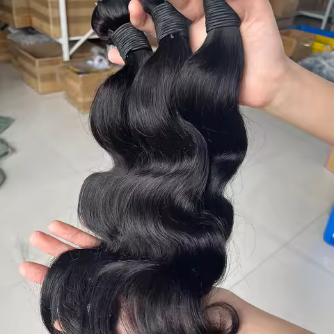 22 24 26 28 inch Body Wave Bundles Human Hair 100% Raw Hair Bundles 12A Human Hair Bundles 3-5 Days 