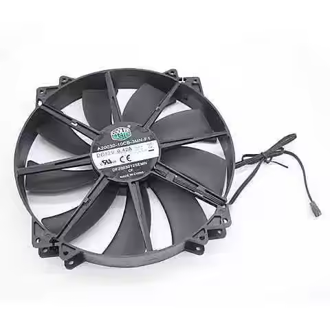 SLIDER 20030 A20030-10CB-3MN-F1 DC 12V 0.42A 200mm 3-Pin Cooling Fan, 200x200x30mm Big Quiet PC Case