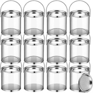 12PCS PVC Cylinder Tinplate Lid Cylinder Toy Cylinder Box Towel Handle Cylinder Candy Jar Cylinder4.