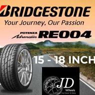 🆕Tayar Tyre Tire [Bridgestone Potenza RE004] 195/55r15 195/50r15 195/50r16 205/45r16 205/50r16......