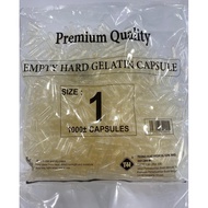 EMPTY HARD GELATIN CAPSULE SZ 0 & SZ 1
