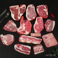 Snowflake Cowboy Bone Beef Western Cold Simulation Tomahawk Wagyu Luncheon Fake Decoration Model Ste