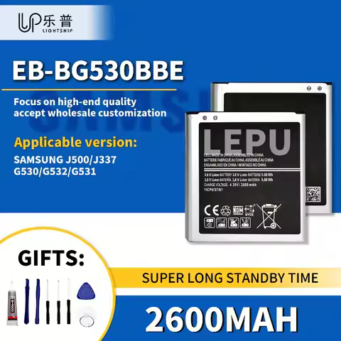 EB-BG530BBE 2600mAh Battery for SAM J500 J337 + Tools Kits Phone Battery EB-BG530BBE for SAM G530 G5