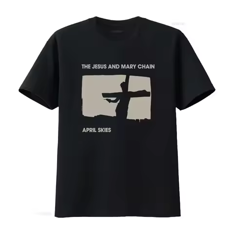 The Jesus And Mary Chain April Skies T Shirt Official Band Merch vintage Washed streetwear Slightly 