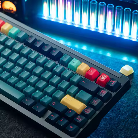 PBTFANS Kabuki-Cho R2 Point Keycap Custom 3D Semi Transparent Numpad Jelly Key Caps ABS Spacebar Che