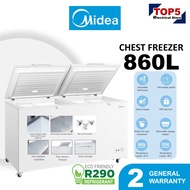 Midea Chest Freezer (500L / 660L / 860L) 2in1 Function WD-500WR / MD-RC698FZG01MY / MD-RC955FZG01MY 