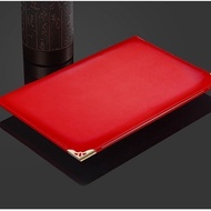 Business Leather Cover Blank Certificate Contract Book Agreement Recitation Lectures File Storage Fo