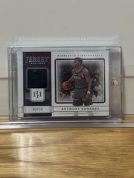 (限99) 2022-23 Panini National Treasures Anthony Edwards Antman jersey patch NBA card