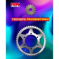 R500cm Chainring Set RK Front Rear Enlarged Titanium-Plated