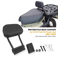 For Motorcycle Back Rests Passenger Seat Rear Backrest Cushion Back Pad Hunter Cub CT125 2024 Trail 