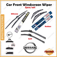 For NISSAN Car Wiper Blade J Hook U Hook All Sizes Durable Long Lasting Windshield Soft Wiper Silico