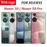 NEW For Huawei Honor 50 Pro Battery Cover Glass Rear Door Housing Case Replacement Honor 50 Back cover With Sticker Camera Lens