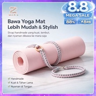 Zolacraft Adjustable Macrame Yoga MatTALI | Handmade Yoga Strap for Workout SB13B
