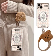 Electroplating Silver Pink Diamond English Flower Lanyard Suitable for IQOONEO9 Phone Case Neo8 Prot