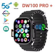 2025 DW100 pro + Latest Fingerprint unlock 4G SIM Card ultra 2 smartwatch 3+32GB AMOLED rotating cam