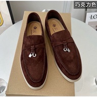 [ready stock] Loro * piana high quality suede loafers womens leather flats EU35-40