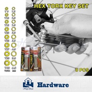 LOMAX Hex Torx Key Set Foldable Hex Allen Key / Foldable Torx Allen Key